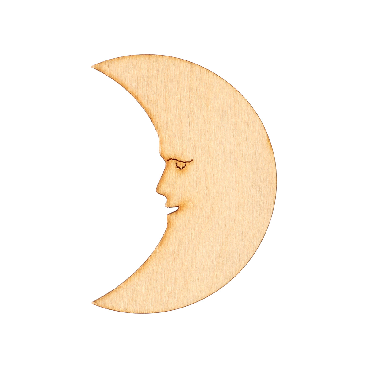 Заготівка дерев’яна Місяць/Сонечко, в асортименті,107