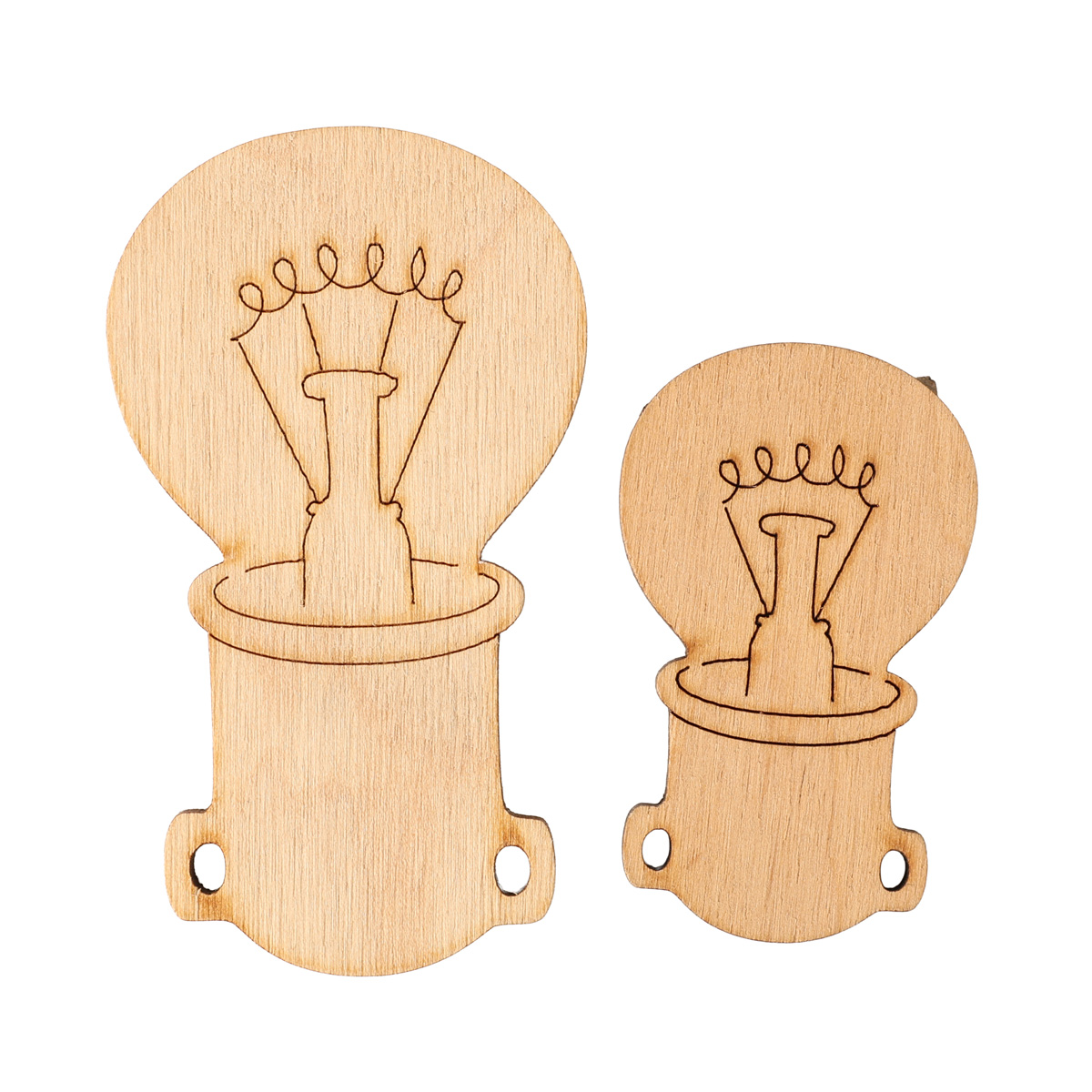 Заготівка дерев’яна Лампочка, в асортименті, 135(1-3)