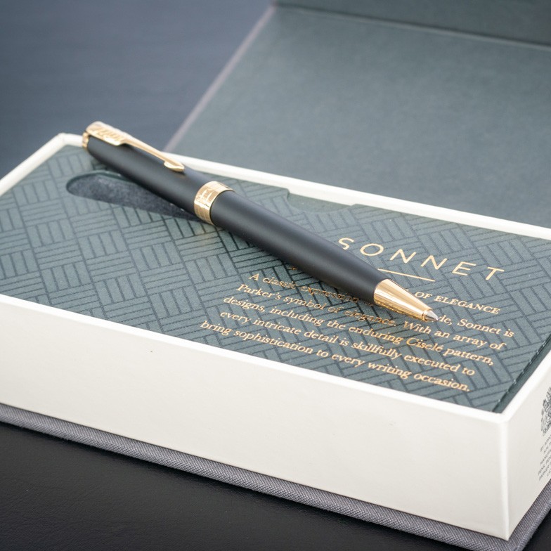 Ручка шарик. Sonnet 17 Matte Black Lacquer Parker 84 832 4
