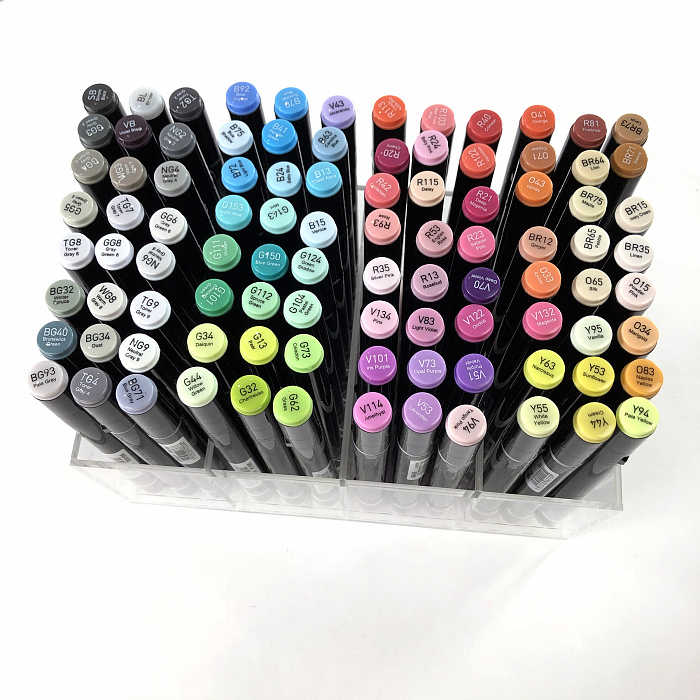 Набір маркерів SketchMarker Brush Set 3 96 шт. (у пластик. кейсі), SMB-96SET3 3