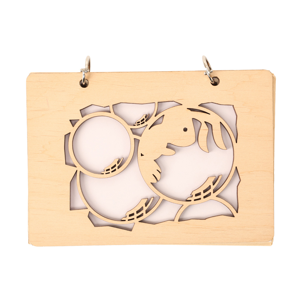 Заготівка дерев’яна Блокнот 40 арк., 10,5*15 см (невідбілений папір) в асортим. 11