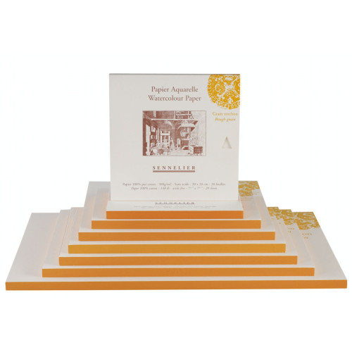 Склейка для акварелі "Sennelier" 20 арк., крупне зерно, 300 г/м, 14,8*10,5 см, N139856 1
