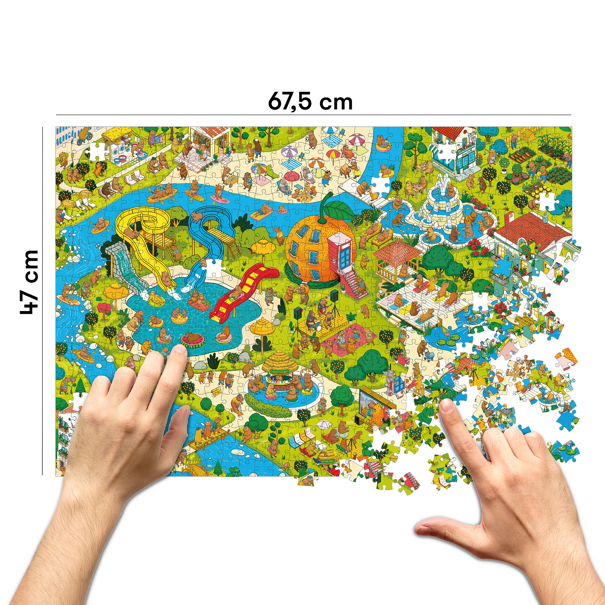 Пазлы "Капибарогород" 1000 элементов, orner-3480 4