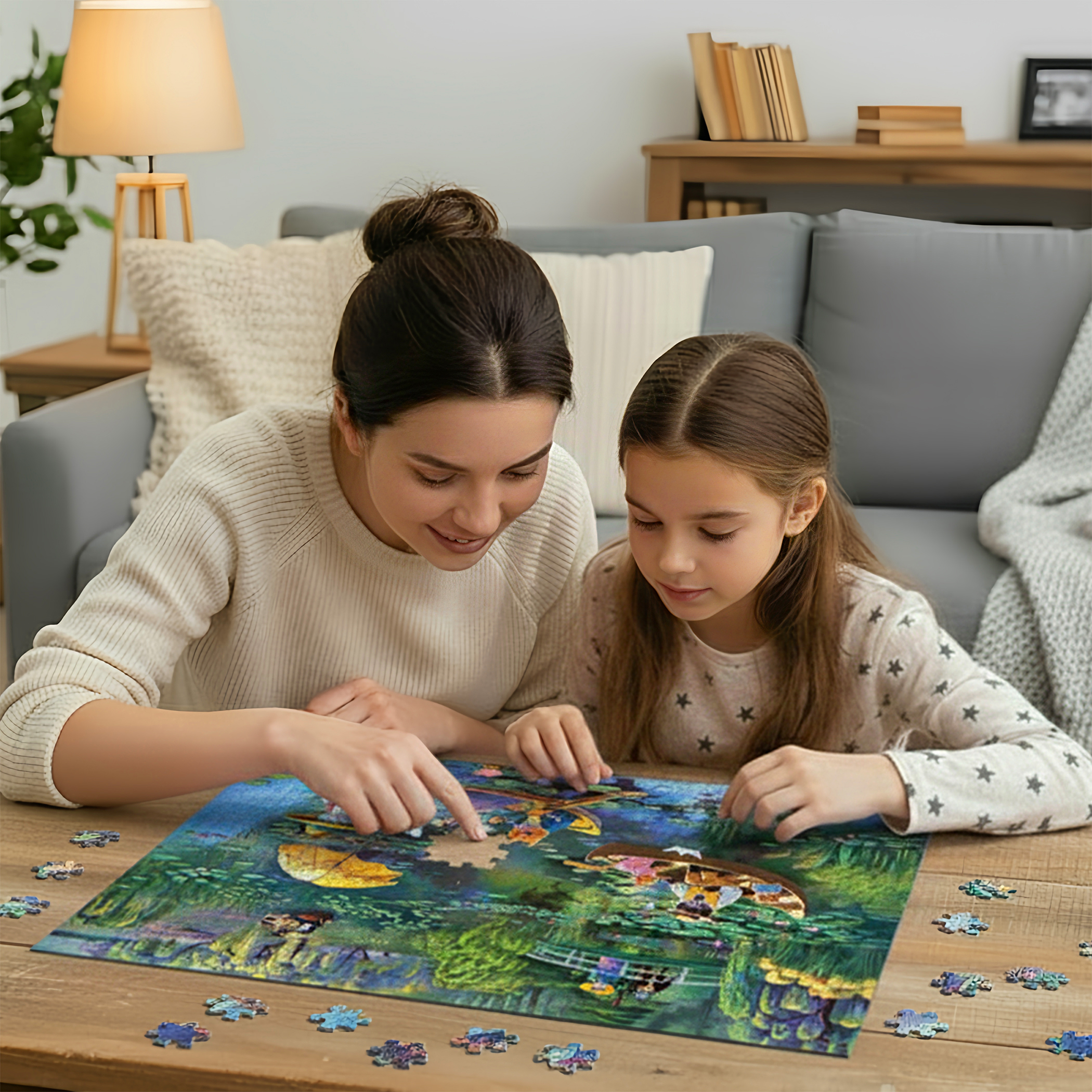 Пазлы "Кошачий сад Моне" 1000 элементов, orner-3481 6