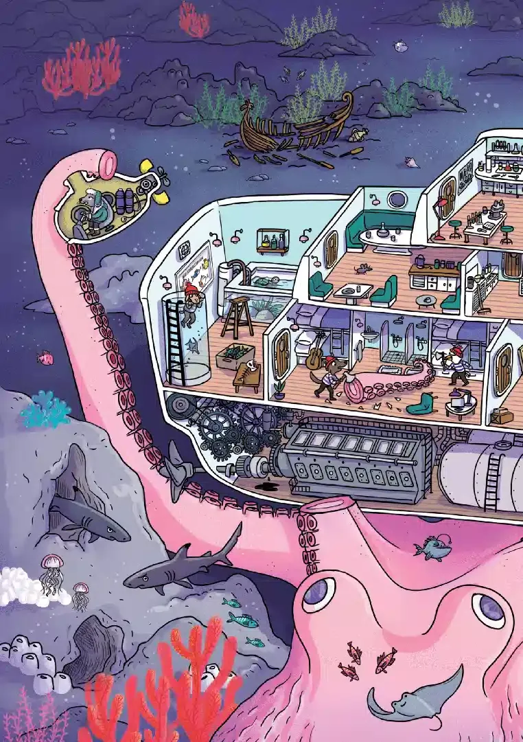 Книга "Маленькие загадки на каждом этаже. Том 4. Совсем не страшно" (у) (6918) 3