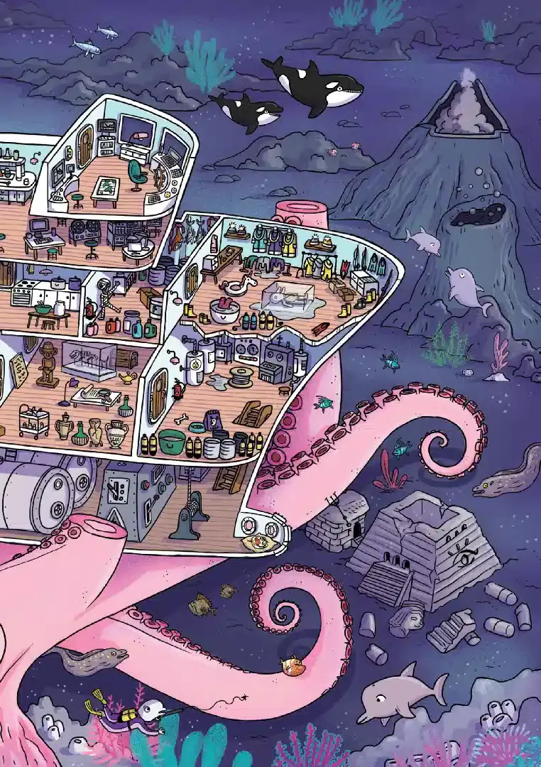 Книга "Маленькие загадки на каждом этаже. Том 4. Совсем не страшно" (у) (6918) 4