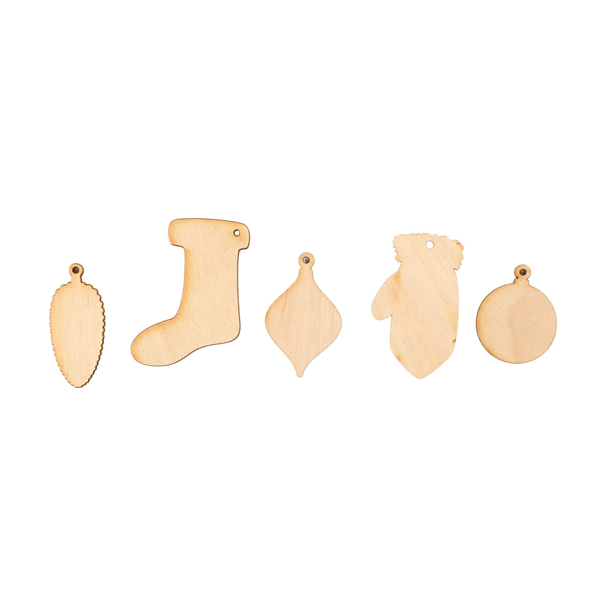 Заготівка дерев’яна Ялинкова іграшка, в асортименті, 203