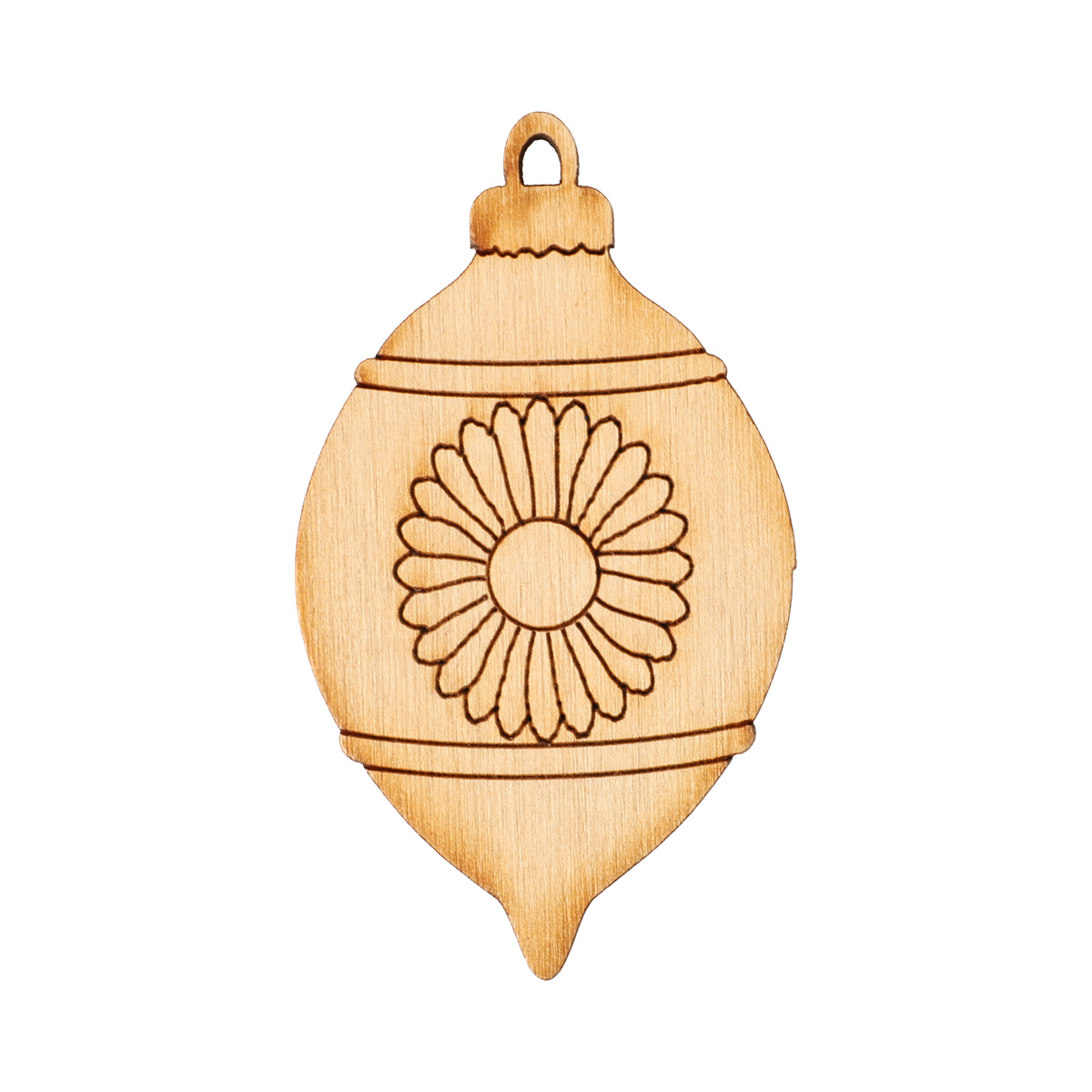 Заготівка дерев’яна Ялинкова іграшка Куля 50*60 мм, в асортименті 206