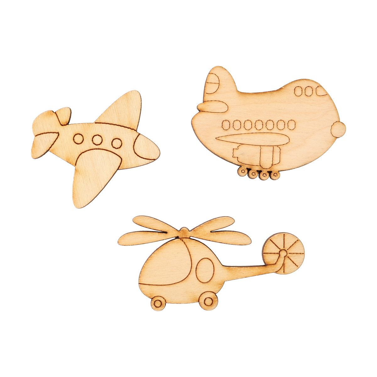 Заготовка деревянная Воздушный транспорт, в ассортименте