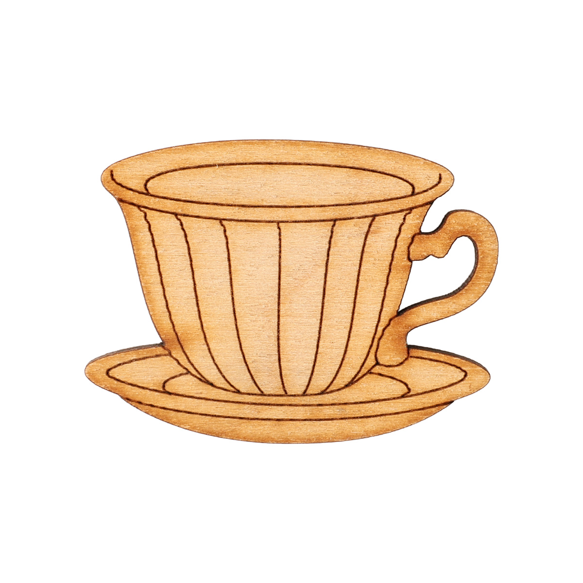 Заготівка дерев’яна Чашка з блюдцем, в асортименті, 127(1-3)