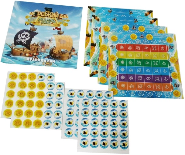 Настільна розважальна гра "Морський бій. Pirates Gold" укр (10), G-MB-03U 3