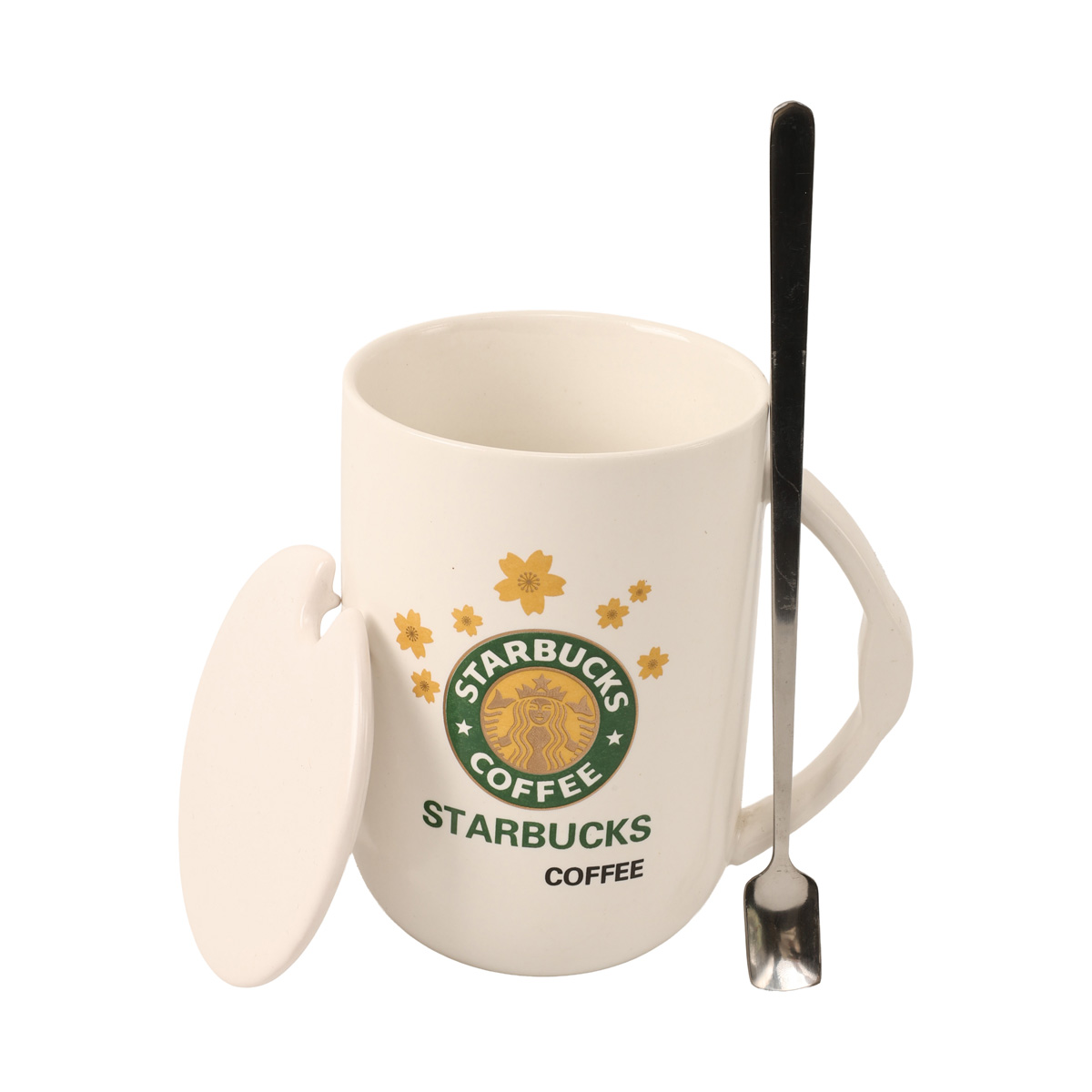 Чашка з кришкою і ложкою 350 мл, 2066 1