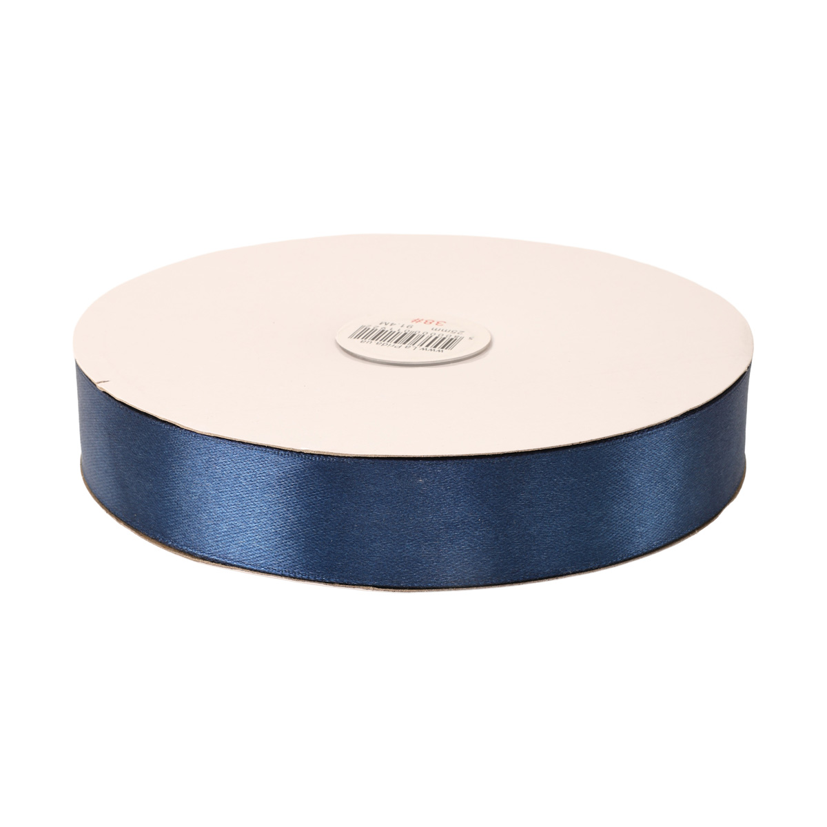 Стрічка атлас 25 мм-91,4 м, 38, 58-11922 синя