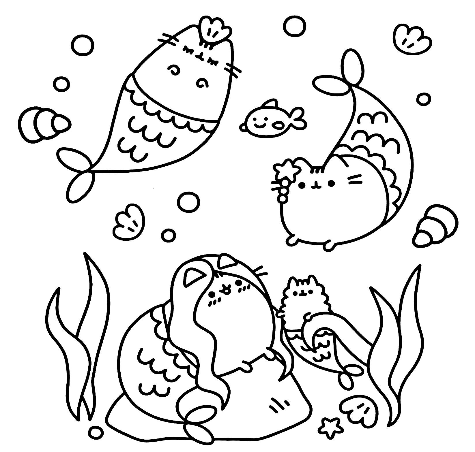 Раскраска "Pusheen. Минираскраска. Белтон Кл." (у) (1722) 2