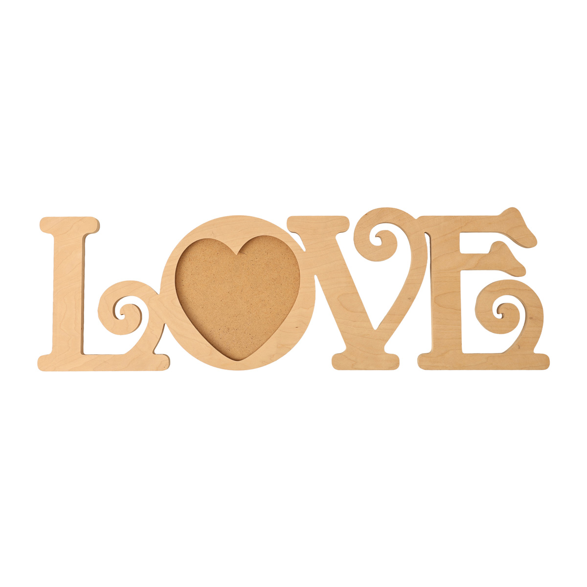 Заготовка деревянная Фоторамка "Love", 0970