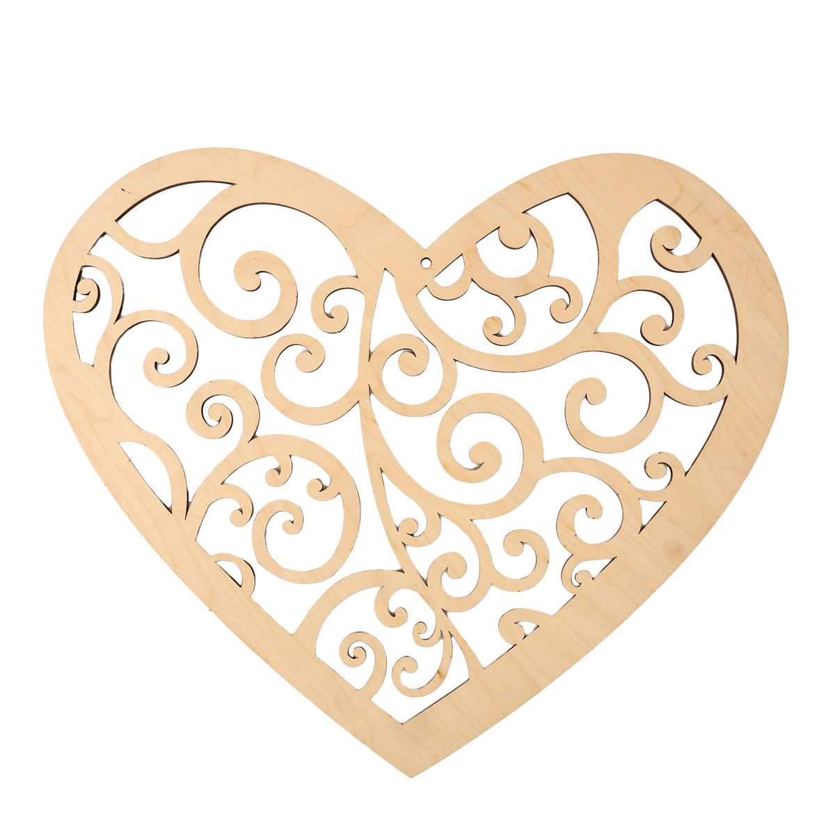 Заготівка дерев’яна Серце "Повітряне", СР13