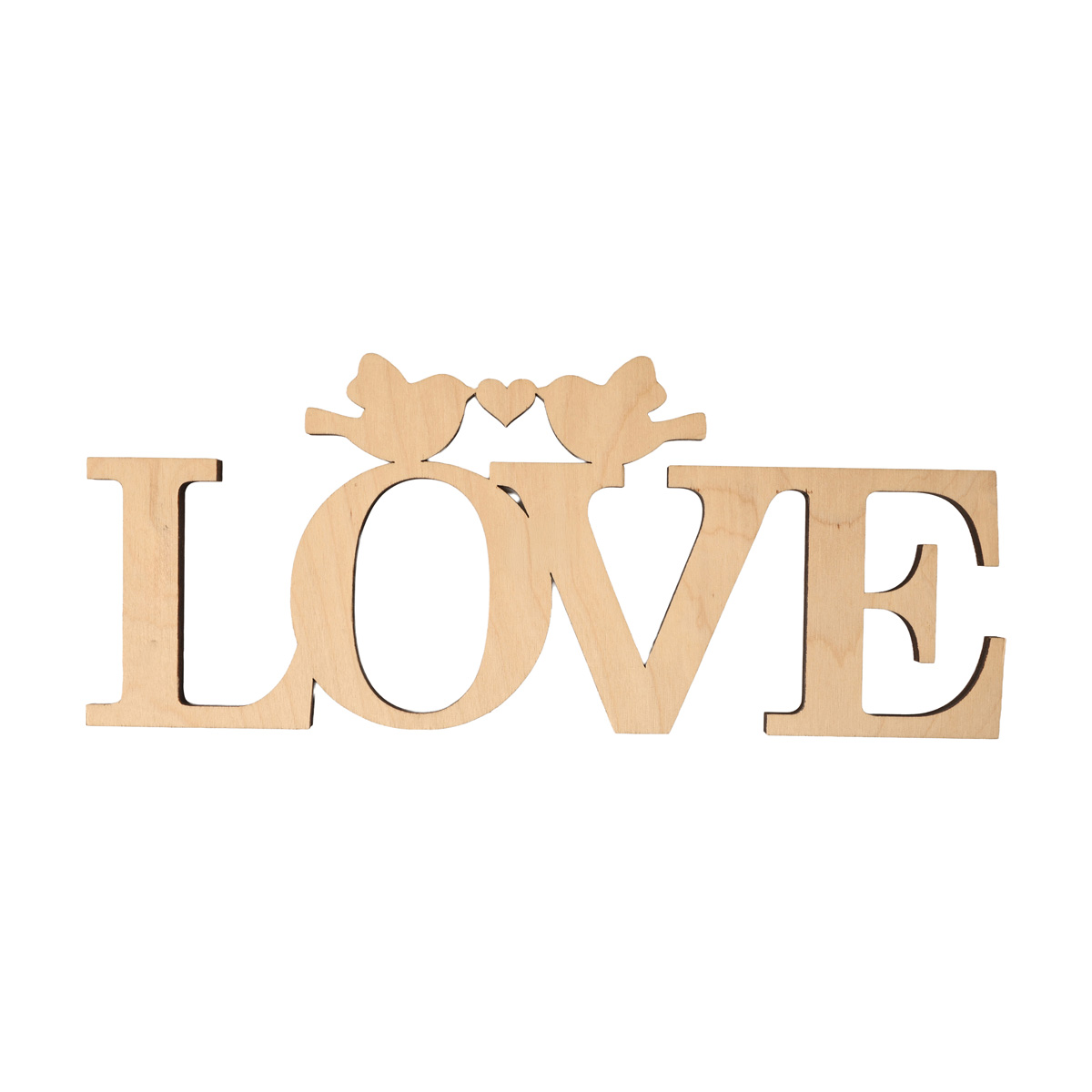 Заготівка дерев’яна Love пташки, С40