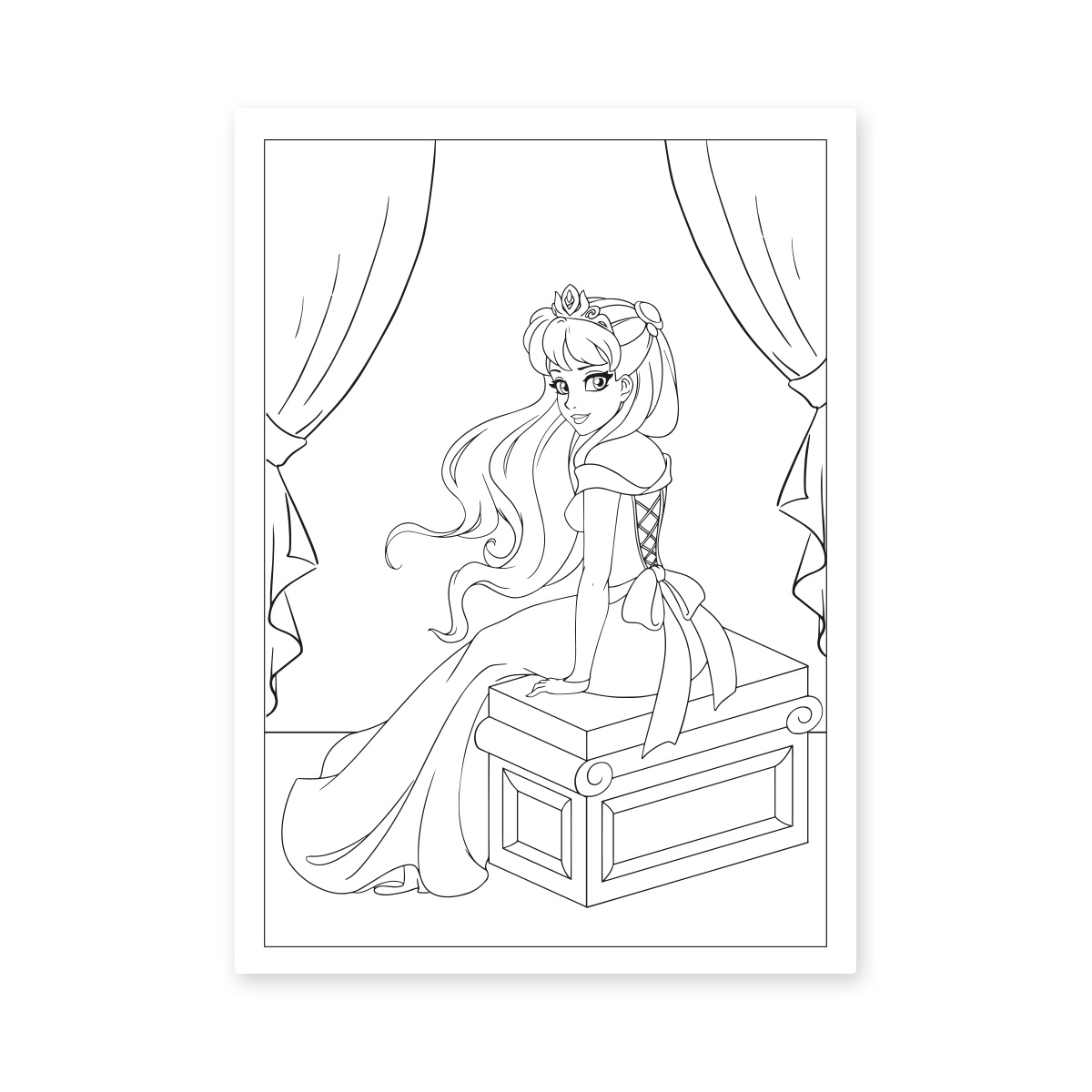 Розмальовка А4 1В "Принцеси", 12 стр., 742760 1