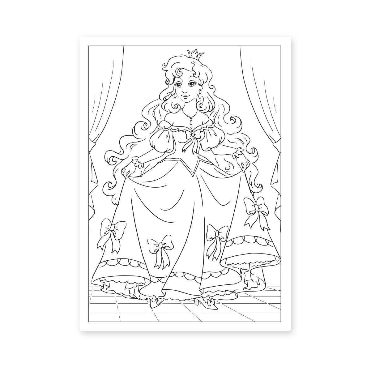 Розмальовка А4 1В "Принцеси", 12 стр., 742760 2
