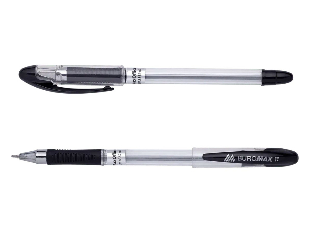 Ручка масляна MaxOFFICE, чорна, BM.8352-02