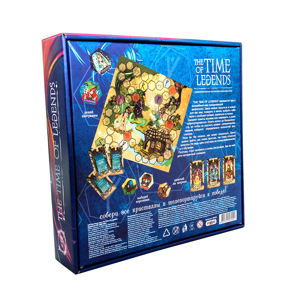 Игра настольная "The time of legends" (рус) 30460, ТМ "Strateg" 1