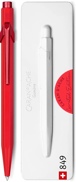 Ручка Caran d’Ache 849 Claim Your Style монохром Червона + box, 849.564