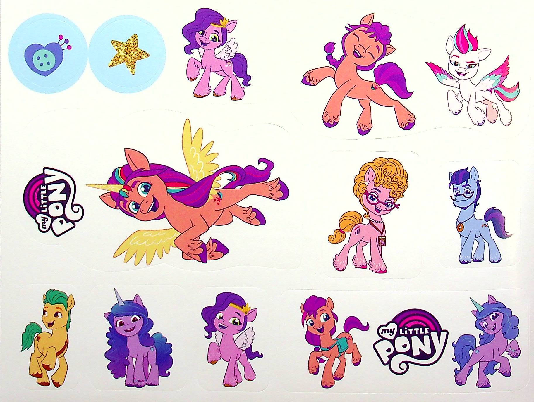 Раскраска с наклейками "Мой маленький пони: новое поколение" (8256) 2