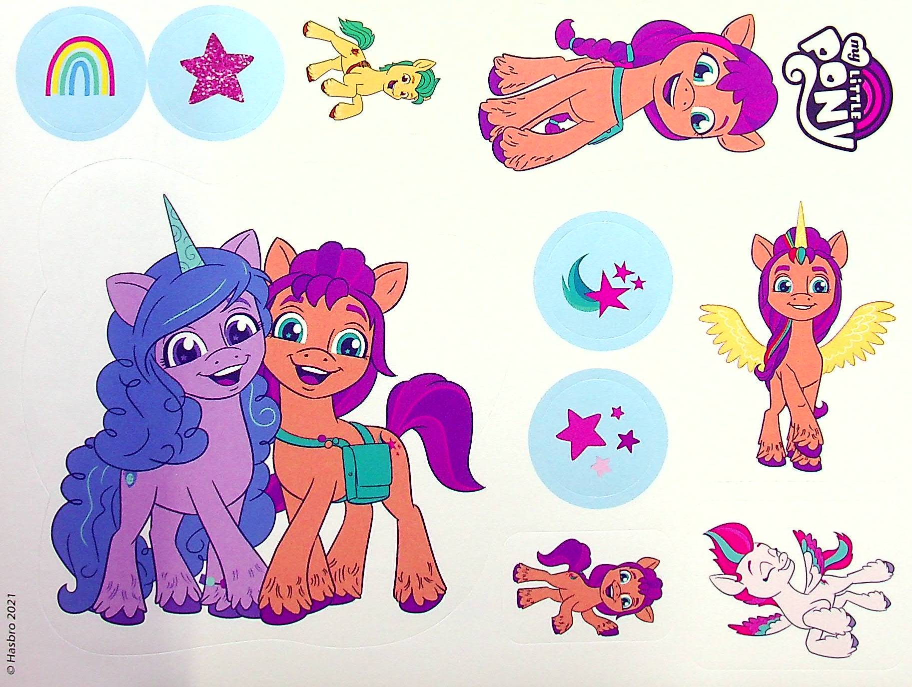 Раскраска с наклейками "Мой маленький пони: новое поколение" (8256) 3
