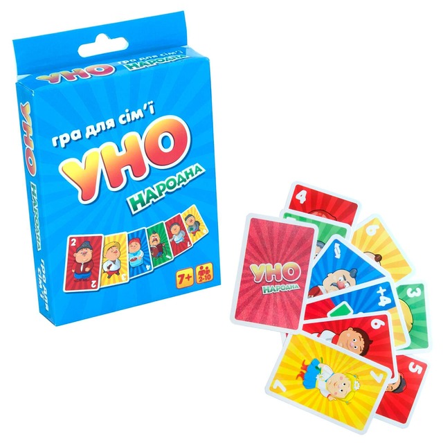 Игра настольная карточная "УНА народная" (укр) 7014, ТМ "Strateg" 1