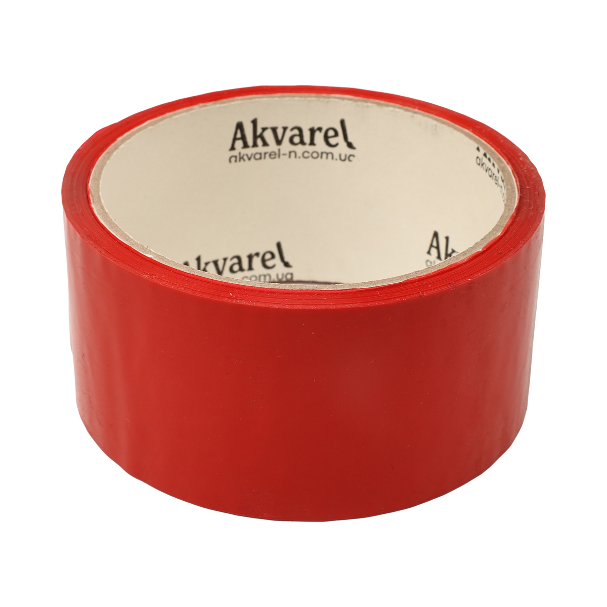 Скотч пакувальний 48/45 мм*35 м, 40 мкм, червоний, Akvarel (72)