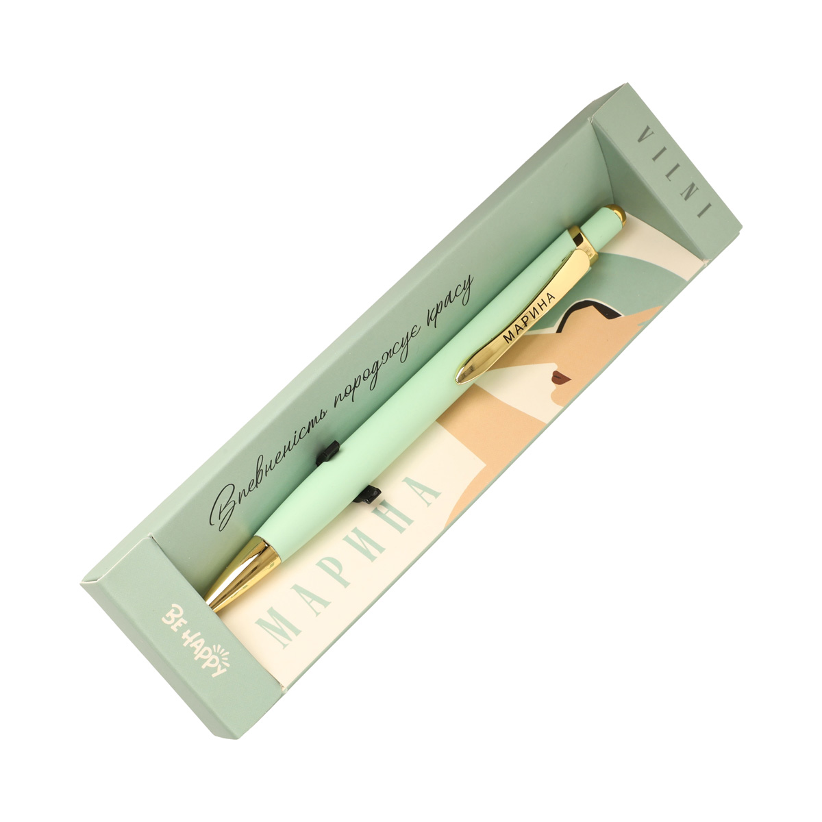Ручка сувенірна кулькова VILNI /W, ТМ "Be Happy" 23