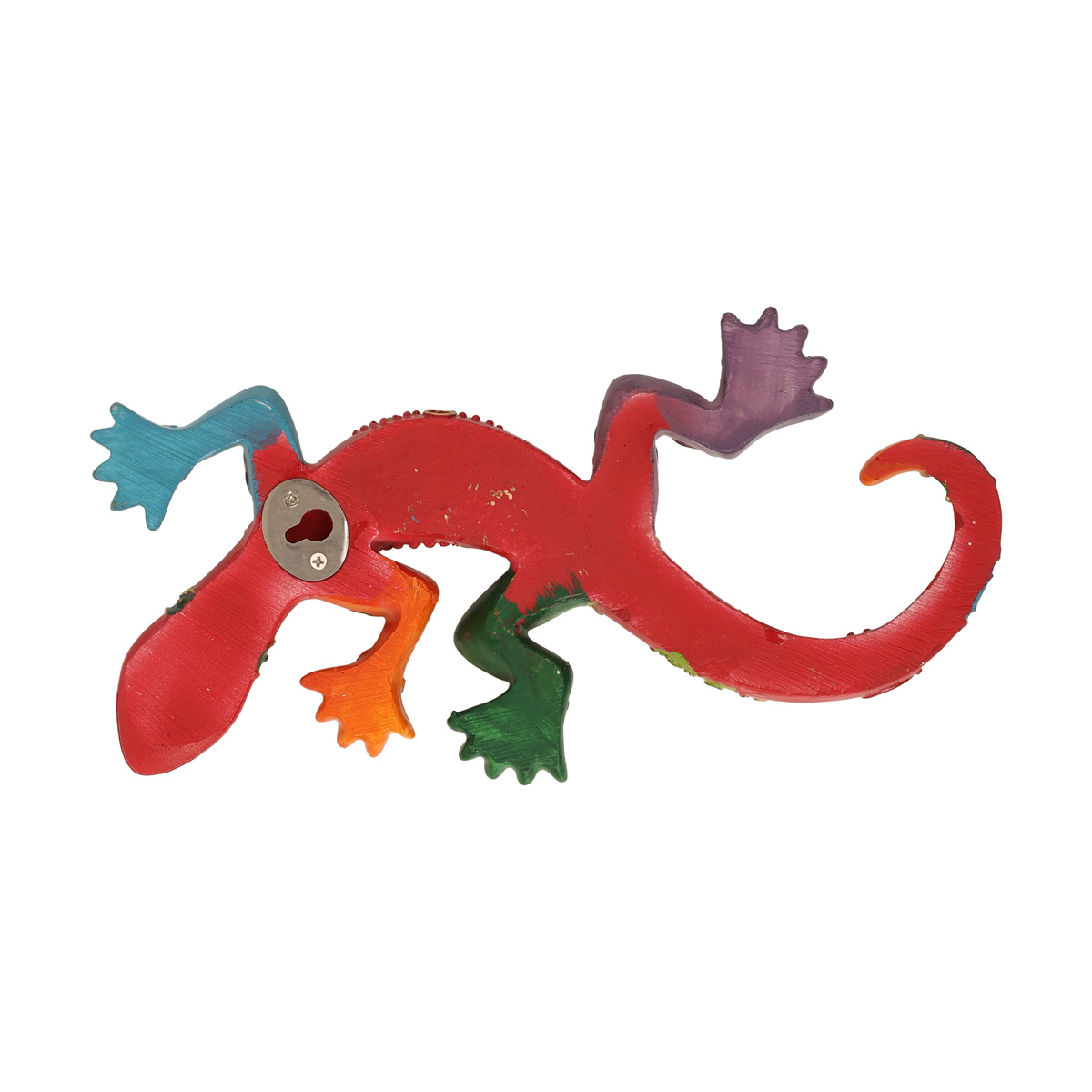 Статуетка полістоун Ящірка "Exotic" h=3 см, червоний/салатовий (2 види), 5273000 2