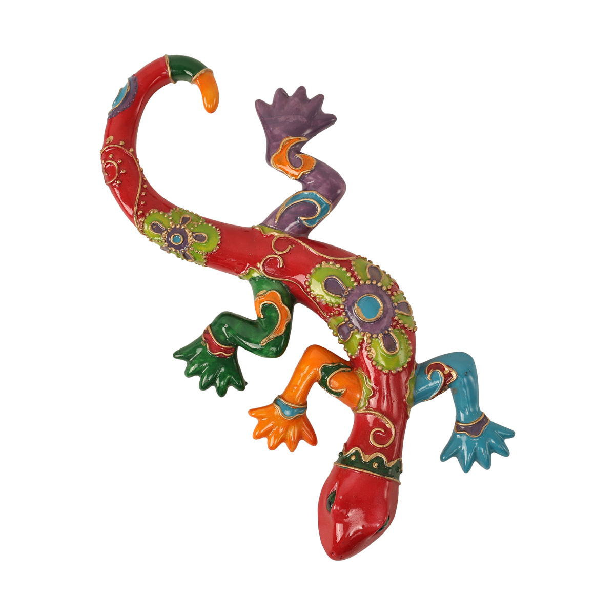 Статуетка полістоун Ящірка "Exotic" h=3 см, червоний/салатовий (2 види), 5273000 1