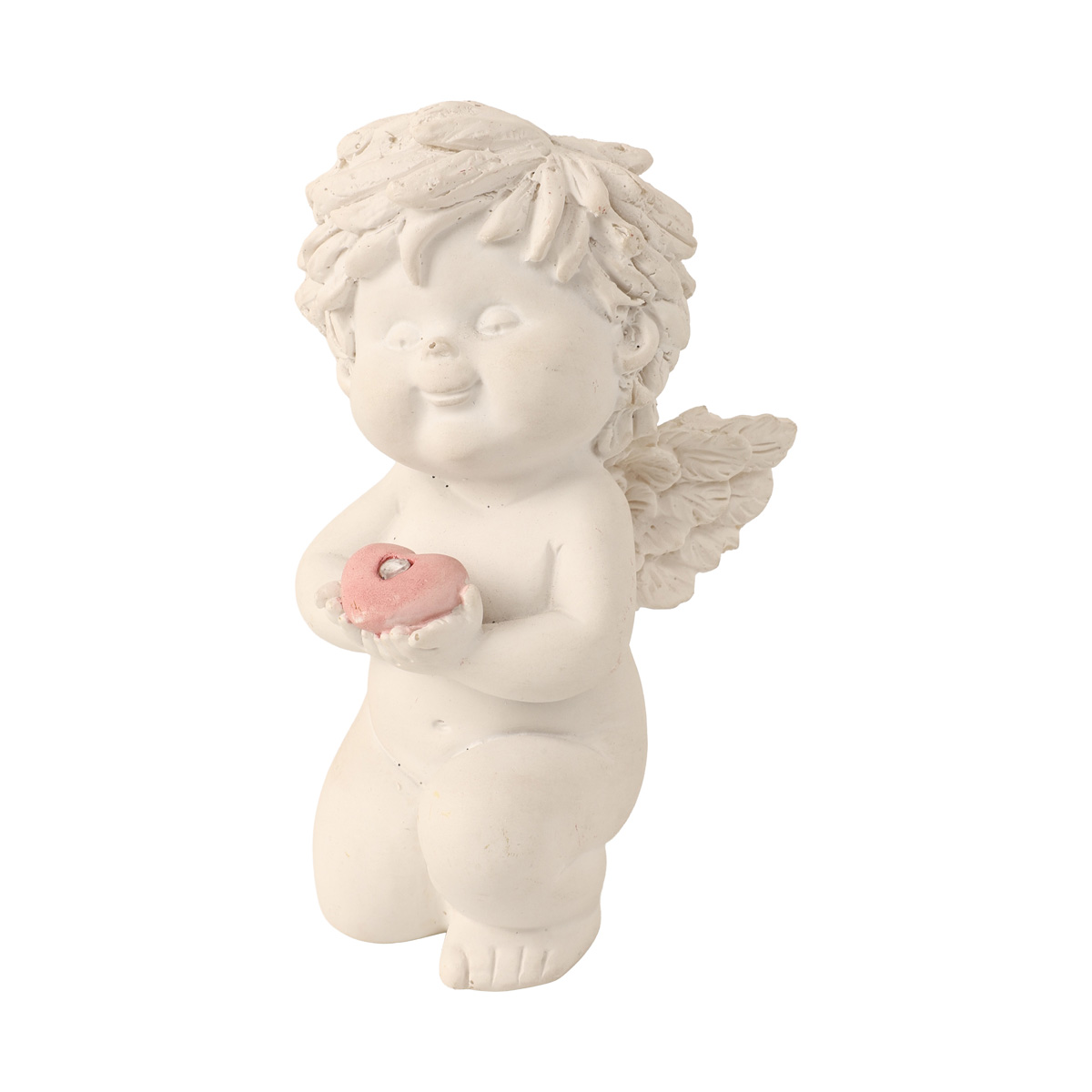 Прикраса новорічна Янголятко-амур "Igor" h=11 см на колінках, біло-рожевий (в асорт.), 82370 Lang