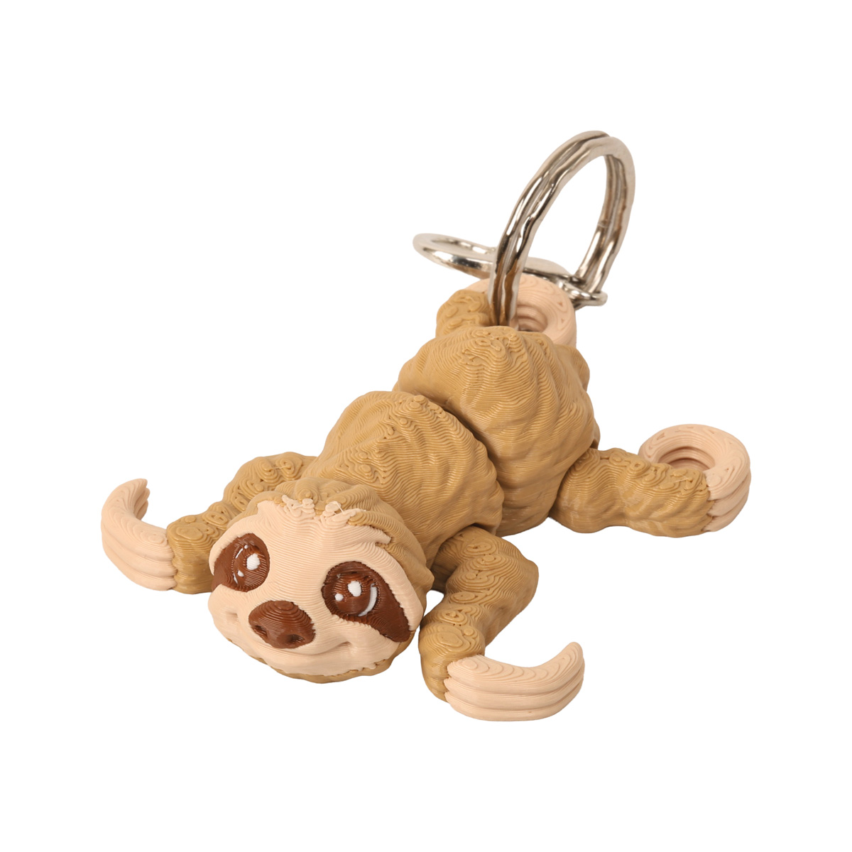 Кінематичний 3D брелок Лінивець з замкнутими кігтями дивиться вгору