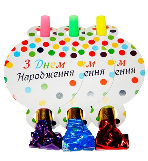 Язик-гудок "З ДН" горох цветов 6 шт, 1501-6079