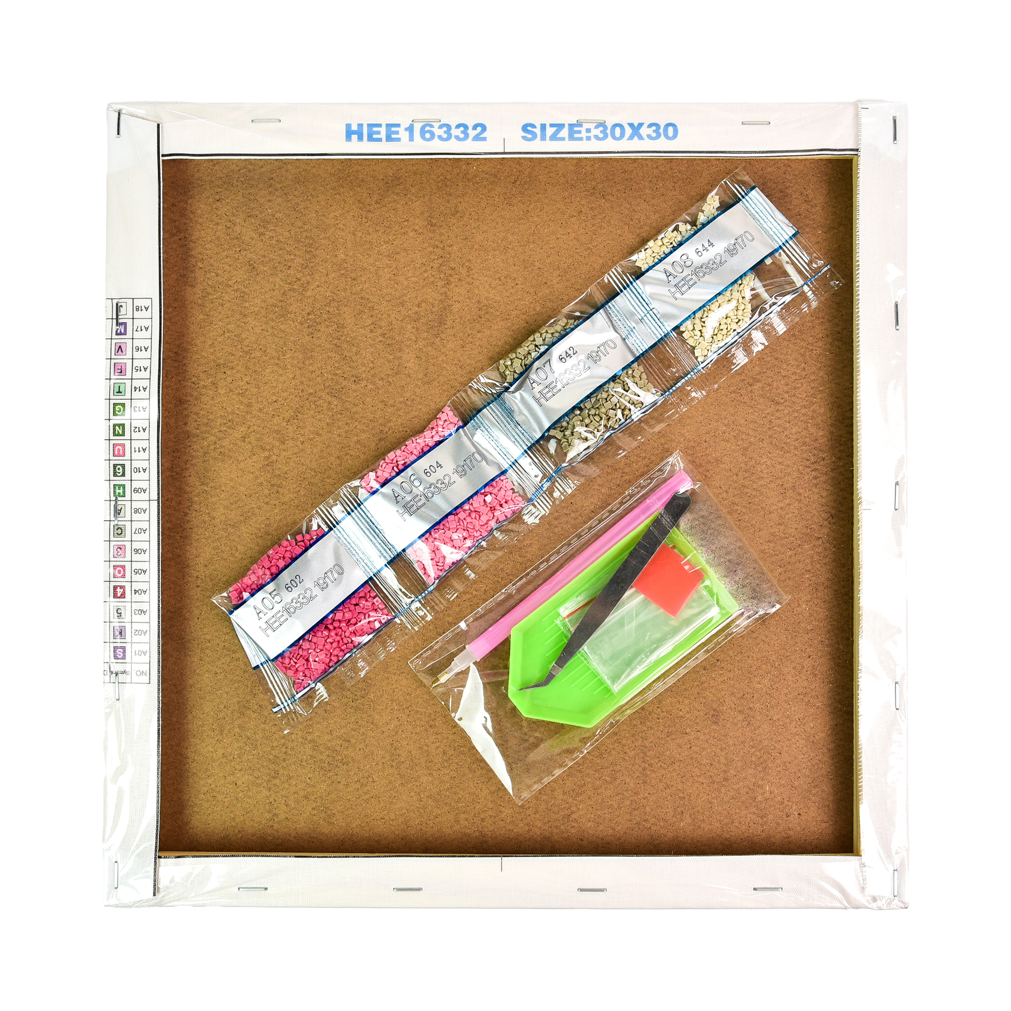 Набір з алмазною мозаїкою "Балкон з видом на Париж" 30*30 см, HEE16341, ТМ "Strateg" 2