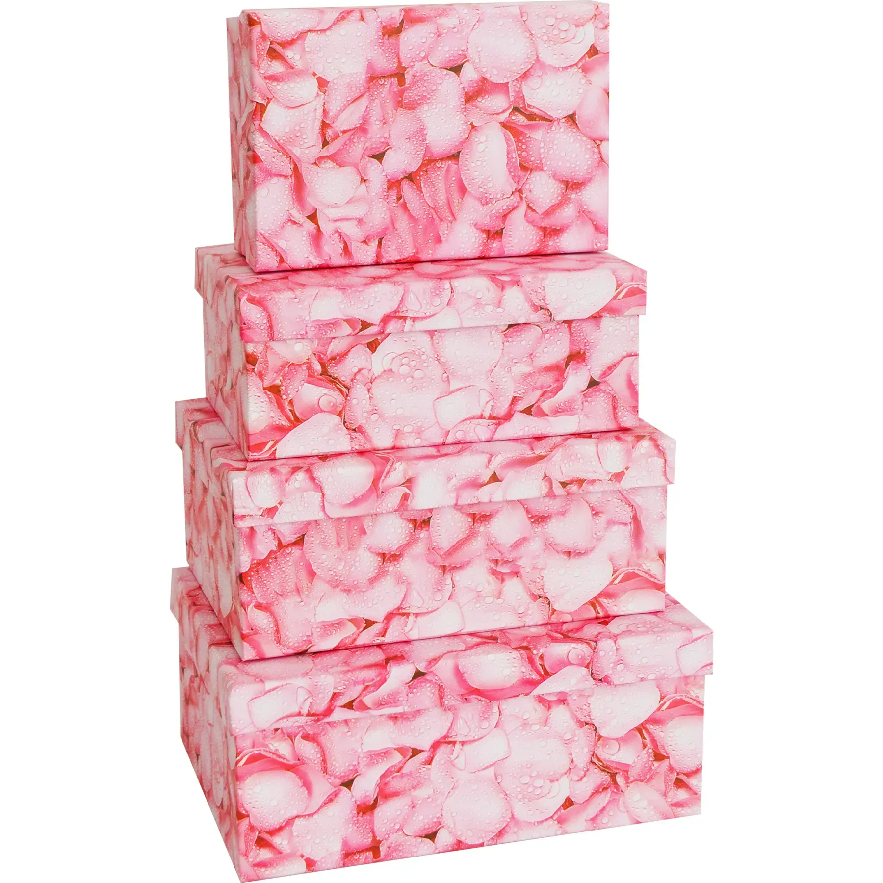 Подарункова коробка прямокутна, "Пелюстки троянд", 19*13*7,5 см, 1004414101