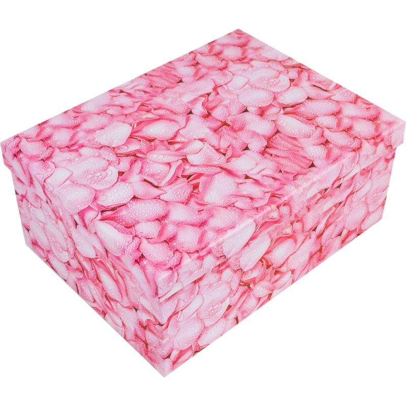 Подарункова коробка прямокутна, "Пелюстки троянд", 21*15*8,5 см, 1004414102 1
