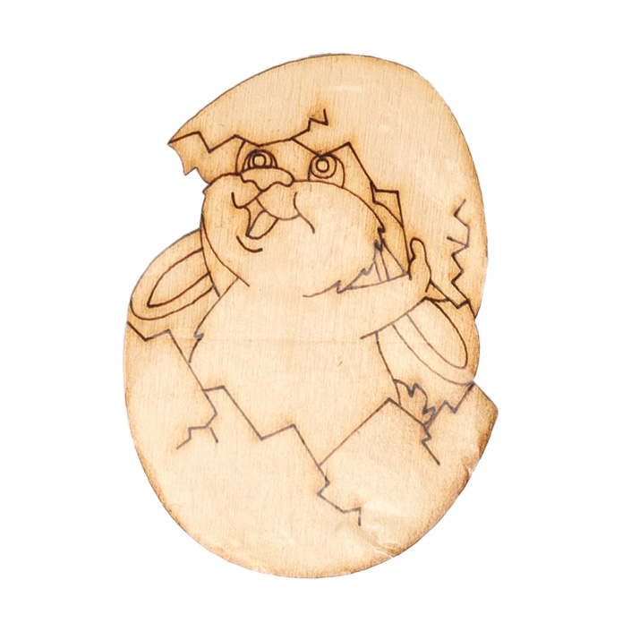 Заготовка дерев. Пасха Зайка в яйце 7 см, В-0291