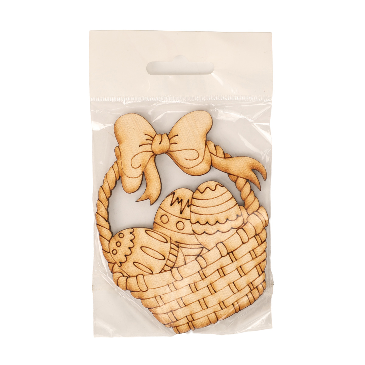 Заготівка дерев. Великдень Кошик з писанками, 10см, В-0295 1