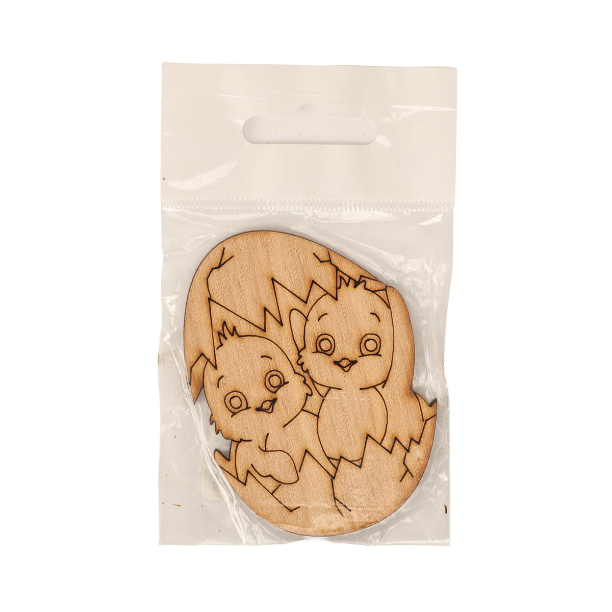 Заготовка дерев. Пасха Цыплята в яйце 7 см, В-0292 1