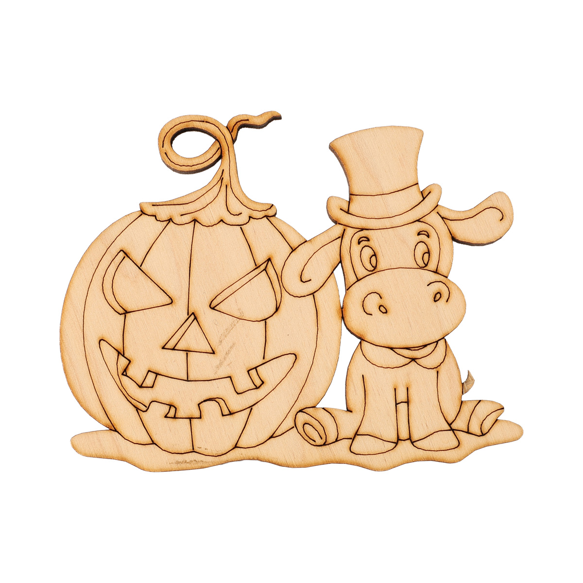 Заготовка магнита деревянная "В ожидании праздника", HN003