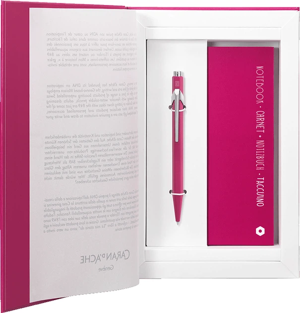 Набір Caran d’Ache Ручка 849 Пурпурна+Записник в подарунковому боксі, CC0849.016 3