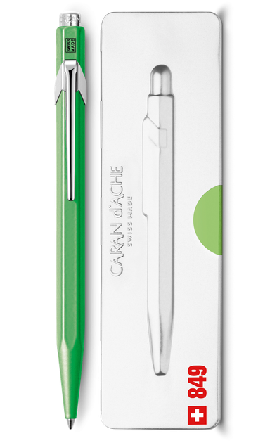Ручка Caran d’Ache 849 Pop Line Fluo Зелена+box, 849.730 1