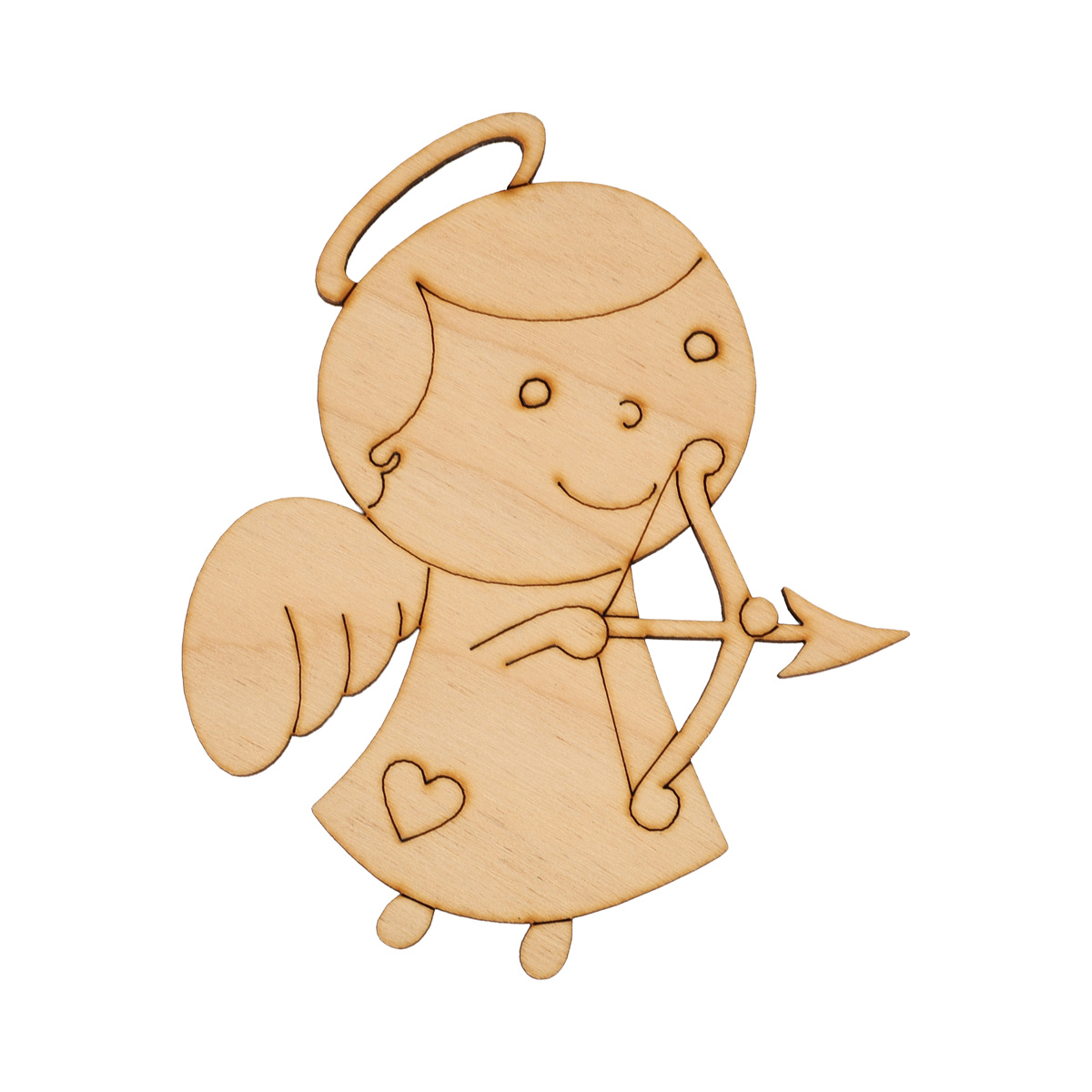 Заготовка деревянная "Детская серия. Ангелочек 7", VD077