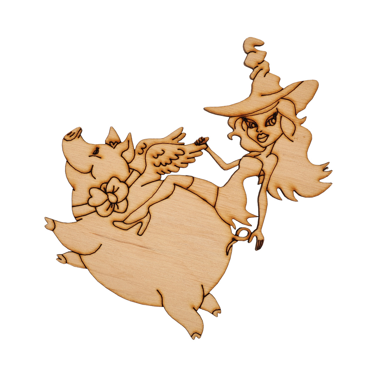 Заготівка дерев’яна "Відьмочки На вечірку- 2", ZS1011