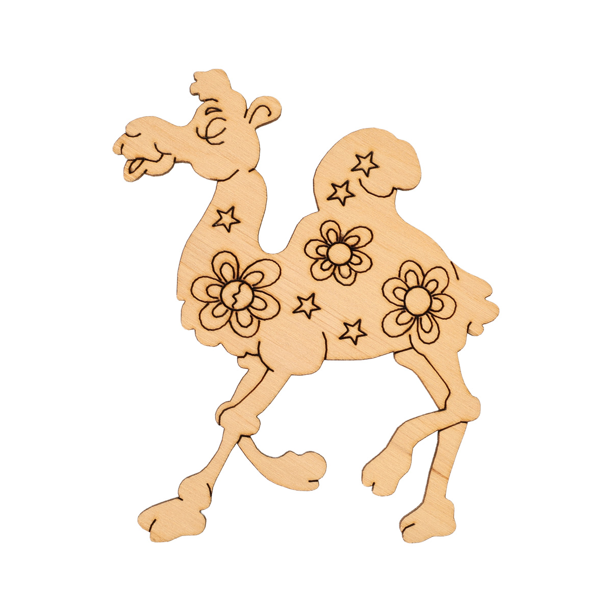 Заготівка дерев’яна "Веселе верблюденя" 55*80 мм, LK012