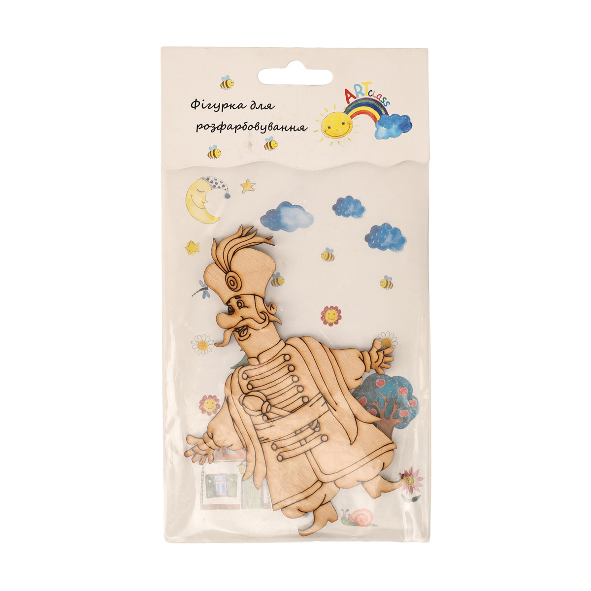 Заготовка деревянная "Гайдамаки 1, блистер" 78*104 мм, UA10-003B