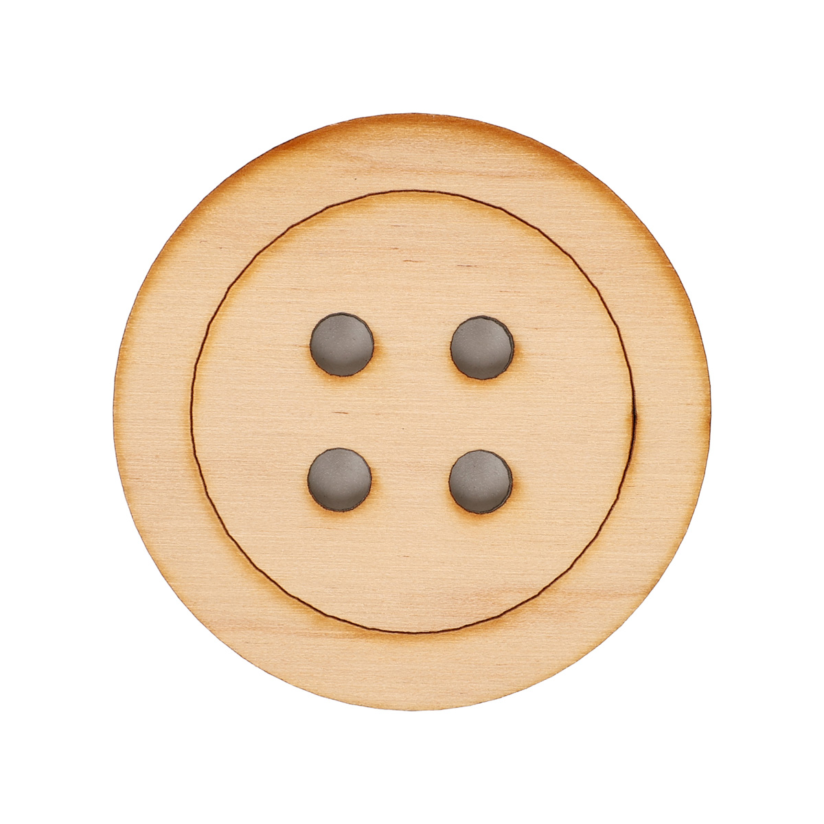 Заготовка деревянная "Пуговица 2 большая", DP091
